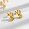 1 Pair Cute Sweet Mermaid Plating Inlay Copper Zircon 18k Gold Plated Ear Studs