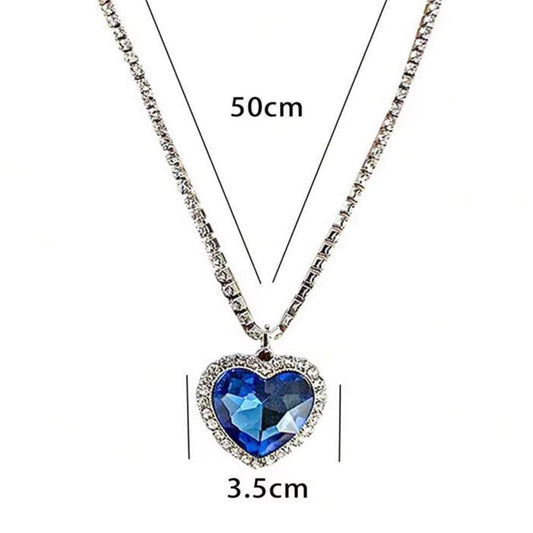 Elegant Luxurious Queen Heart Shape Alloy Zinc Alloy Plating Inlay Artificial Gemstones Rhinestones Gold Plated Women's Pendant Necklace