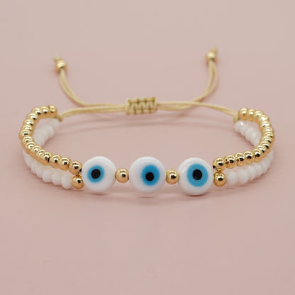Bohemian Devil's Eye Artificial Crystal Wholesale Bracelets