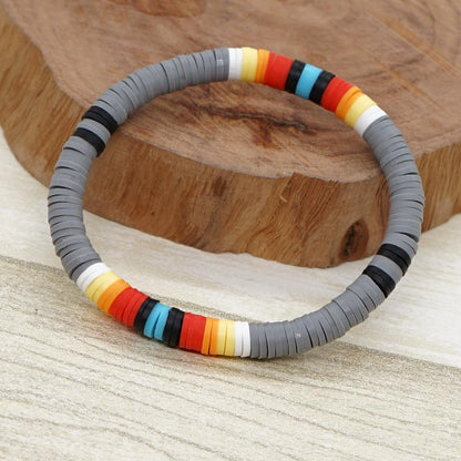 Lady Multicolor Soft Clay Unisex Bracelets