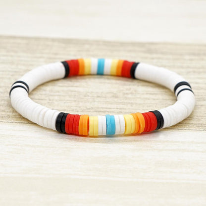 Lady Multicolor Soft Clay Unisex Bracelets