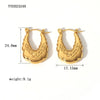 1 Pair Simple Style Commute Solid Color Plating Stainless Steel 18k Gold Plated Ear Studs