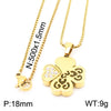 Modern Style Heart Shape Titanium Steel Plating 18k Gold Plated Pendant Necklace