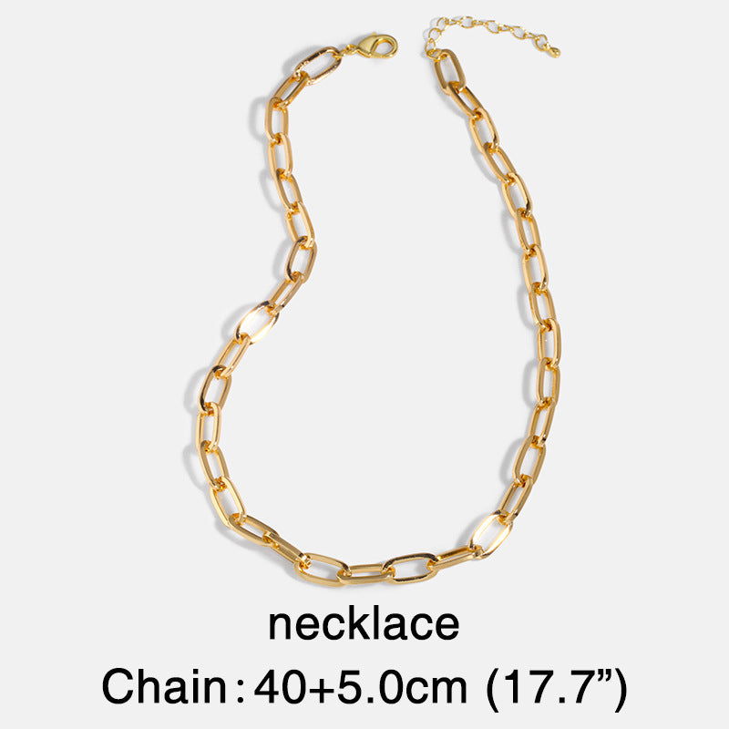 Trend Jewelry Cuban Chain Titanium Steel Necklace Fashion Chain Stainless Steel Hip-hop Necklace Wholesale Nihaojewelry