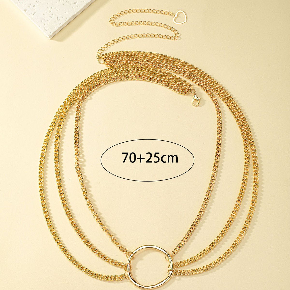 Simple Style Solid Color Alloy Chain Women's Waist Chain