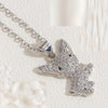 Cute Commute Animal Dog Copper Plating Hollow Out Inlay Zircon 14k Gold Plated White Gold Plated Pendant Necklace