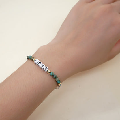 Simple Style Letter Artificial Crystal Soft Clay Beaded Women's Bracelets