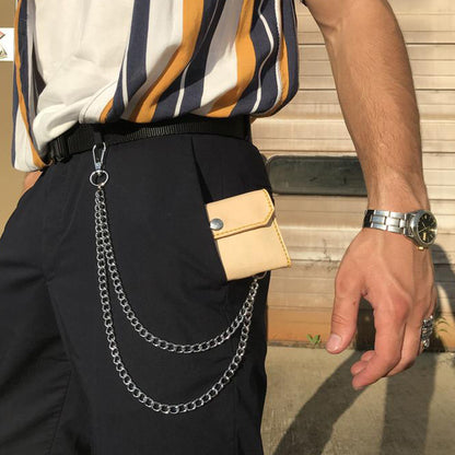 Vintage Style Solid Color Alloy Men's Waist Chain