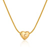Elegant Letter Heart Shape Stainless Steel Titanium Steel Necklace