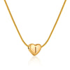 Elegant Letter Heart Shape Stainless Steel Titanium Steel Necklace