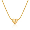 Elegant Letter Heart Shape Stainless Steel Titanium Steel Necklace