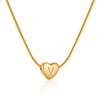 Elegant Letter Heart Shape Stainless Steel Titanium Steel Necklace