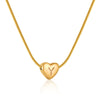 Elegant Letter Heart Shape Stainless Steel Titanium Steel Necklace