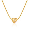 Elegant Letter Heart Shape Stainless Steel Titanium Steel Necklace