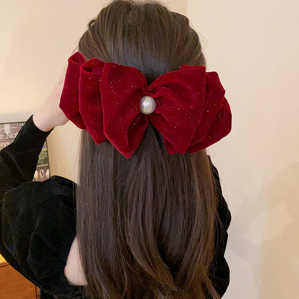 Women'S Sweet Bow Knot Cloth Hair Clip