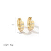 1 Pair Ig Style Round Plating Inlay Copper Zircon 18k Gold Plated Earrings