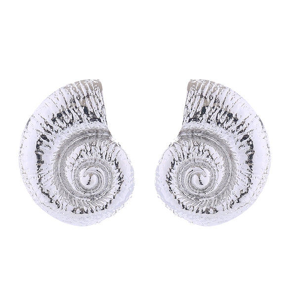 Wholesale Jewelry Vacation Marine Style Beach Conch Alloy Gold Plated Silver Plated Plating Ear Studs
