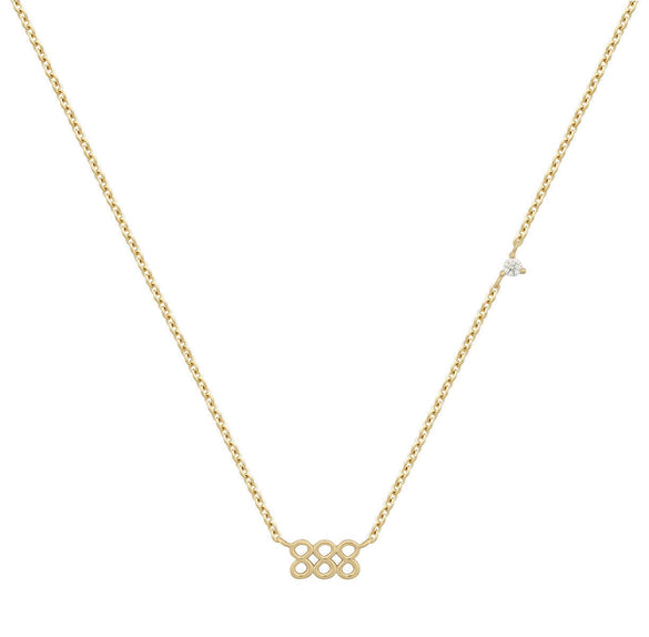 Basic Number Titanium Steel Plating 18k Gold Plated Necklace