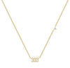 Basic Number Titanium Steel Plating 18k Gold Plated Necklace