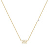 Basic Number Titanium Steel Plating 18k Gold Plated Necklace