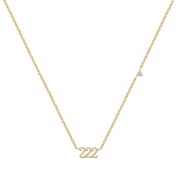 Basic Number Titanium Steel Plating 18k Gold Plated Necklace