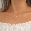 Elegant Streetwear Cross Alloy Zinc Alloy Wholesale Layered Necklaces
