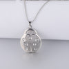 Simple Style Heart Shape Flower Rectangle Titanium Steel Polishing Plating Pendant Necklace
