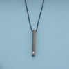 Simple Style Rectangle Stainless Steel Plating Inlay Zircon 18k Gold Plated Rose Gold Plated Pendant Necklace