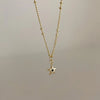 Simple Style Star Crown Titanium Steel Inlay Zircon Pendant Necklace