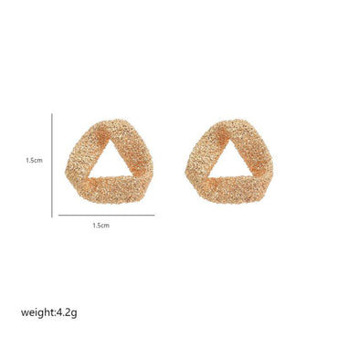 1 Pair Commute Geometric Plating Copper 18k Gold Plated White Gold Plated Ear Studs
