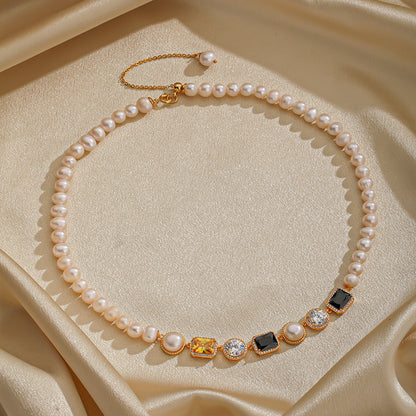 Elegant Luxurious Geometric Copper Plating 18k Gold Plated Bracelets Necklace