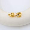 1 Pair Simple Style Solid Color Plating Stainless Steel 18k Gold Plated Ear Studs