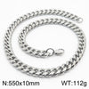 Wholesale Simple Style Solid Color Titanium Steel Chain Necklace