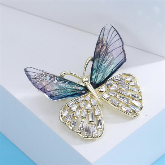 Elegant Butterfly Arylic Alloy Rhinestones Women's Brooches