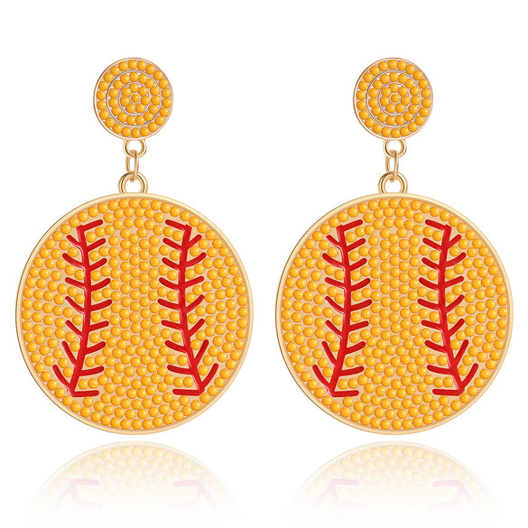 1 Pair Simple Style Classic Style Round Alloy Drop Earrings