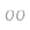 1 Pair Ig Style Casual Simple Style Round Plating Inlay Copper Zircon 18k Gold Plated Hoop Earrings
