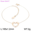 Basic Heart Shape Stainless Steel Titanium Steel Plating Jewelry Set