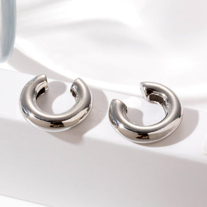 1 Pair Nordic Style Simple Style C Shape Heart Shape Copper Ear Cuffs