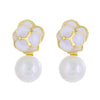 1 Pair Vintage Style Flower Alloy Drop Earrings
