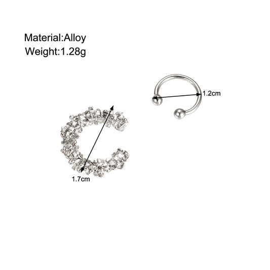 1 Set Simple Style Geometric Plating Alloy Ear Cuffs