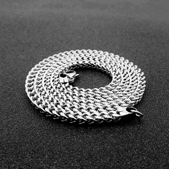 Men Hip Hop Geometric Titanium Steel PVD Plating Necklaces