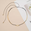 Simple Style Classic Style Geometric Glass Beaded Braid Women's Necklace