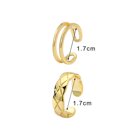 Simple Style Classic Style Solid Color Copper Plating Inlay Rhinestones Zircon 18k Gold Plated Jewelry Set