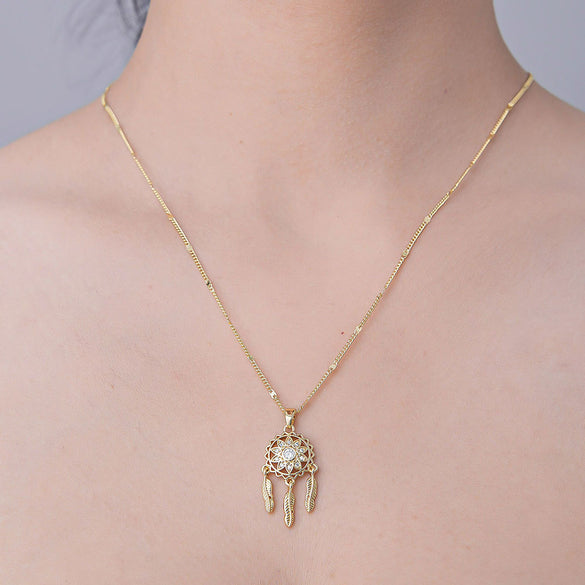 Wholesale Simple Style Tree Heart Shape Butterfly Stainless Steel Titanium Steel Polishing Plating Inlay Zircon Pendant Necklace