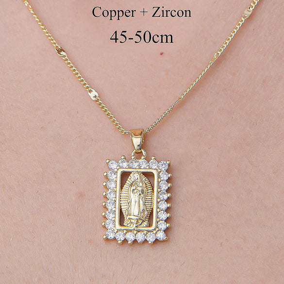 Wholesale Simple Style Tree Heart Shape Butterfly Stainless Steel Titanium Steel Polishing Plating Inlay Zircon Pendant Necklace