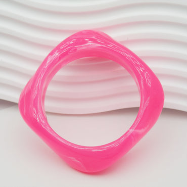 Simple Style Classic Style Solid Color Arylic Women's Bangle