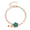 Sweet Flower Alloy Plating Women's Bracelets