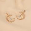 New Fashion  Exaggerated Star Moon Earrings Earrings Ladies Long Star Earrings Wholesale Gooddiy