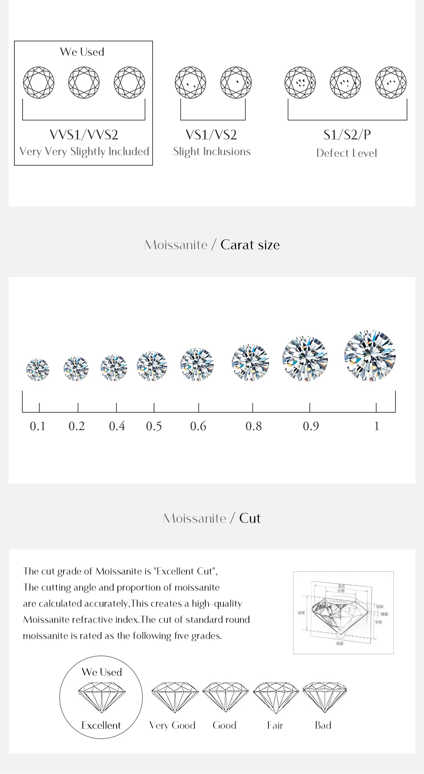 Glam Shiny Flower Sterling Silver Plating Inlay Moissanite Rhodium Plated Rings