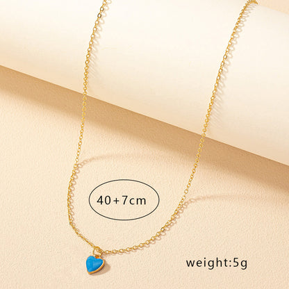 Ig Style Korean Style Heart Shape Alloy Wholesale Pendant Necklace